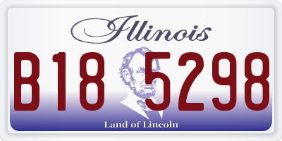IL license plate B185298