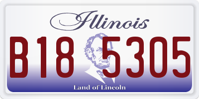 IL license plate B185305