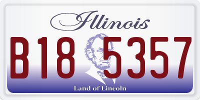 IL license plate B185357