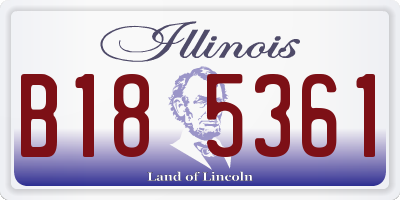 IL license plate B185361
