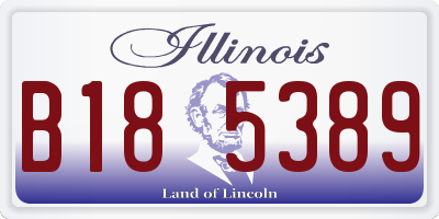 IL license plate B185389