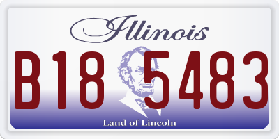 IL license plate B185483