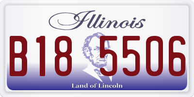 IL license plate B185506