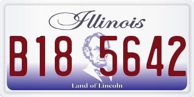 IL license plate B185642
