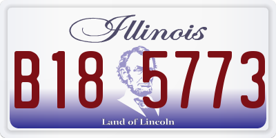 IL license plate B185773
