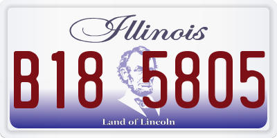 IL license plate B185805