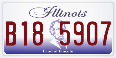 IL license plate B185907