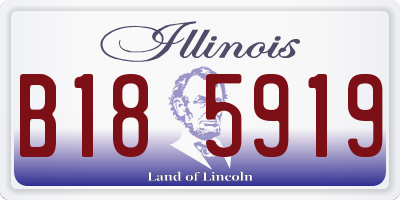 IL license plate B185919