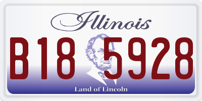 IL license plate B185928