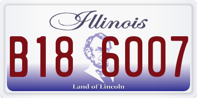 IL license plate B186007