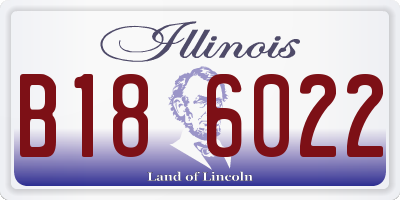 IL license plate B186022