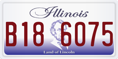 IL license plate B186075