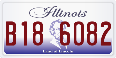 IL license plate B186082