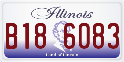 IL license plate B186083