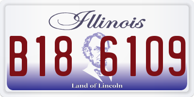 IL license plate B186109