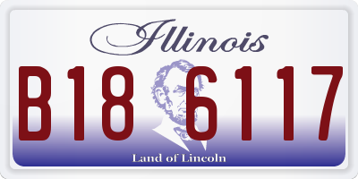 IL license plate B186117
