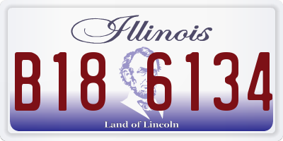 IL license plate B186134