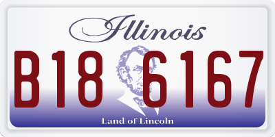IL license plate B186167