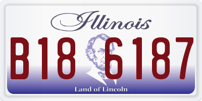 IL license plate B186187