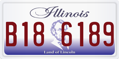 IL license plate B186189