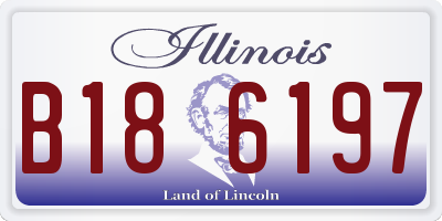 IL license plate B186197