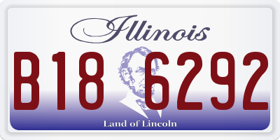 IL license plate B186292