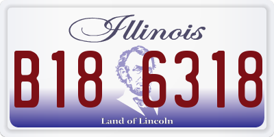 IL license plate B186318