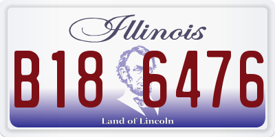 IL license plate B186476