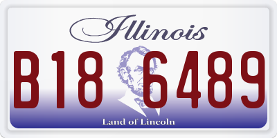 IL license plate B186489