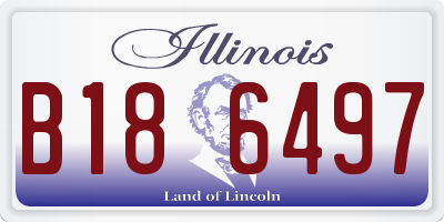 IL license plate B186497