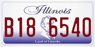 IL license plate B186540