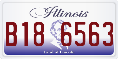 IL license plate B186563