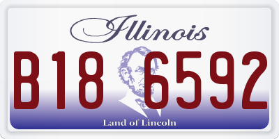 IL license plate B186592