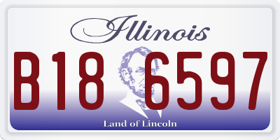 IL license plate B186597
