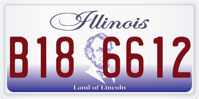 IL license plate B186612