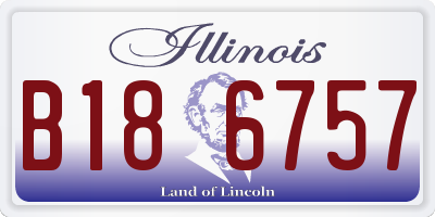 IL license plate B186757