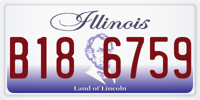 IL license plate B186759