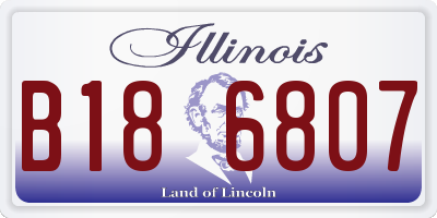 IL license plate B186807