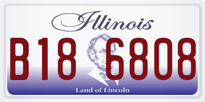 IL license plate B186808