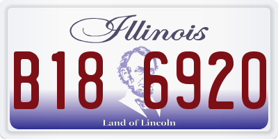 IL license plate B186920