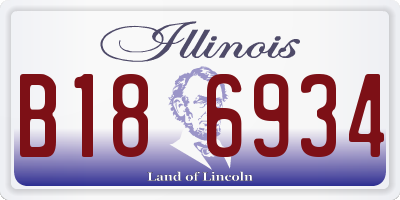 IL license plate B186934