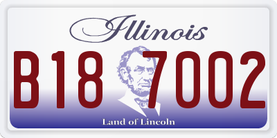 IL license plate B187002