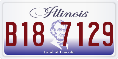 IL license plate B187129