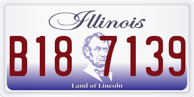 IL license plate B187139