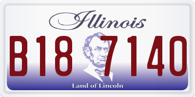 IL license plate B187140