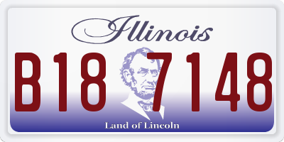 IL license plate B187148