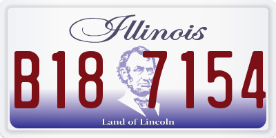 IL license plate B187154
