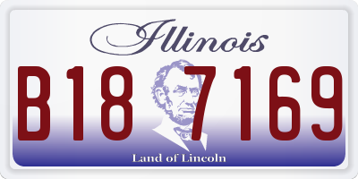 IL license plate B187169