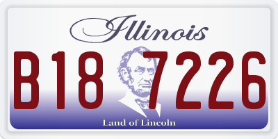 IL license plate B187226