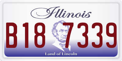 IL license plate B187339